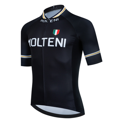 Molteni Retro Top Lyhythihainen Musta