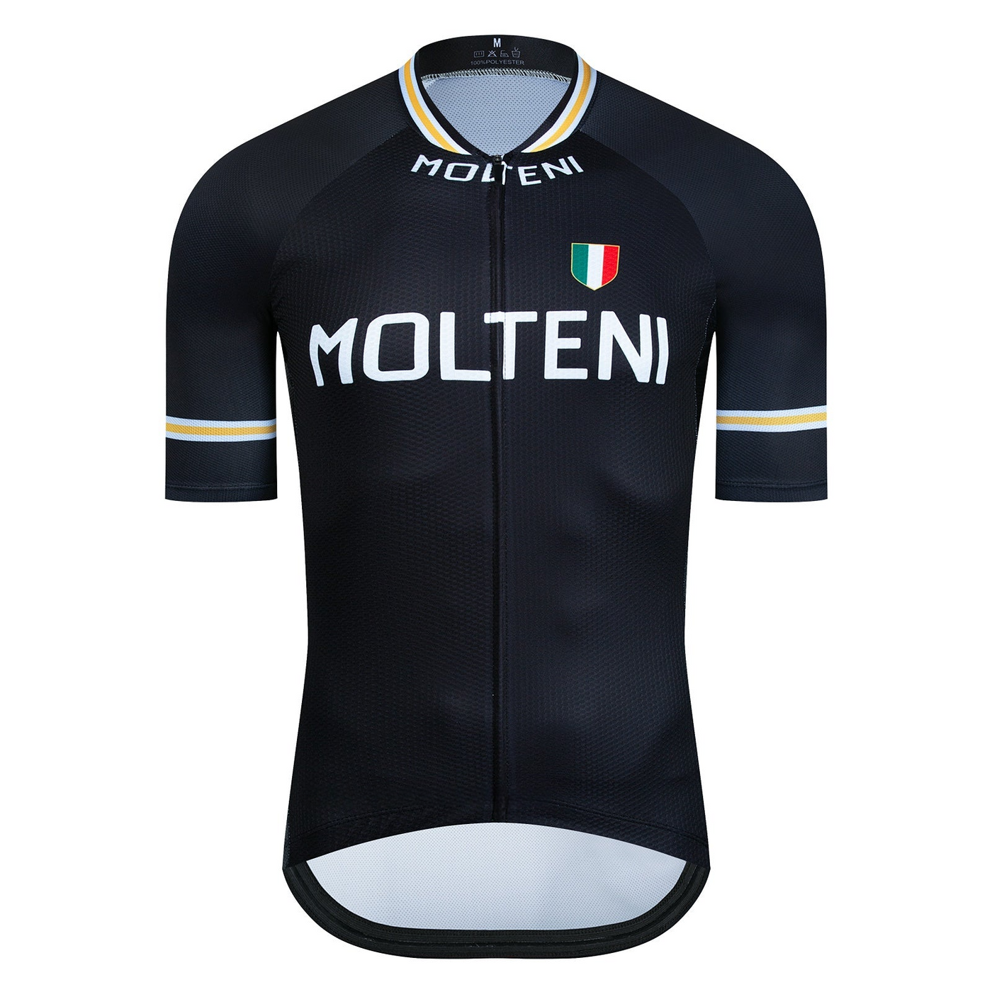 Molteni Retro Top Lyhythihainen Musta