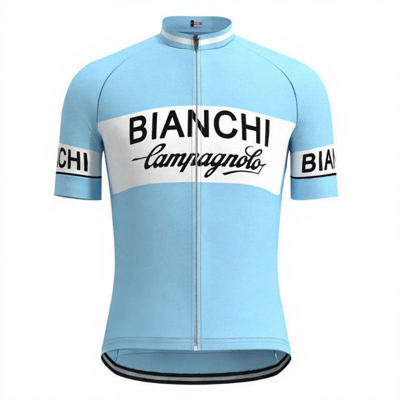 Bianchi Campo Retro Top Lyhythihainen Sininen