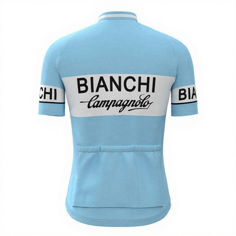Bianchi Campo Retro Top Lyhythihainen Sininen